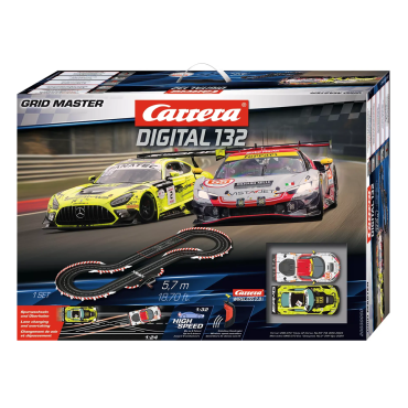 AUTORAMA CARRERA DIGITAL PISTA ELÉTRICA GRID MASTER 1/32 COM 5,7 METROS 2 CONTROLES SEM FIO 20030050